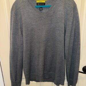 INC International Concepts Men's Charcoal V-Neck Sweater